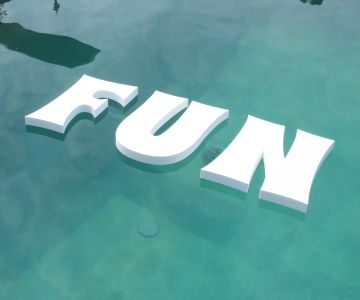 Floating Foam Letters