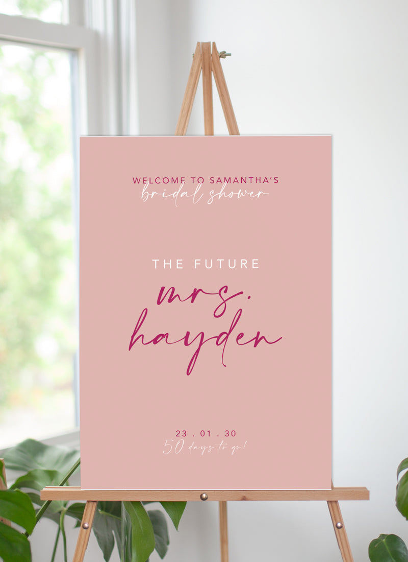 Future Mrs Bridal Shower Sign by Natya P.