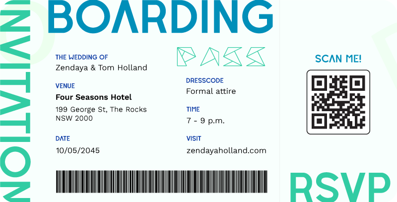 Futuristic Origami Wedding Invitations by Herdina P.