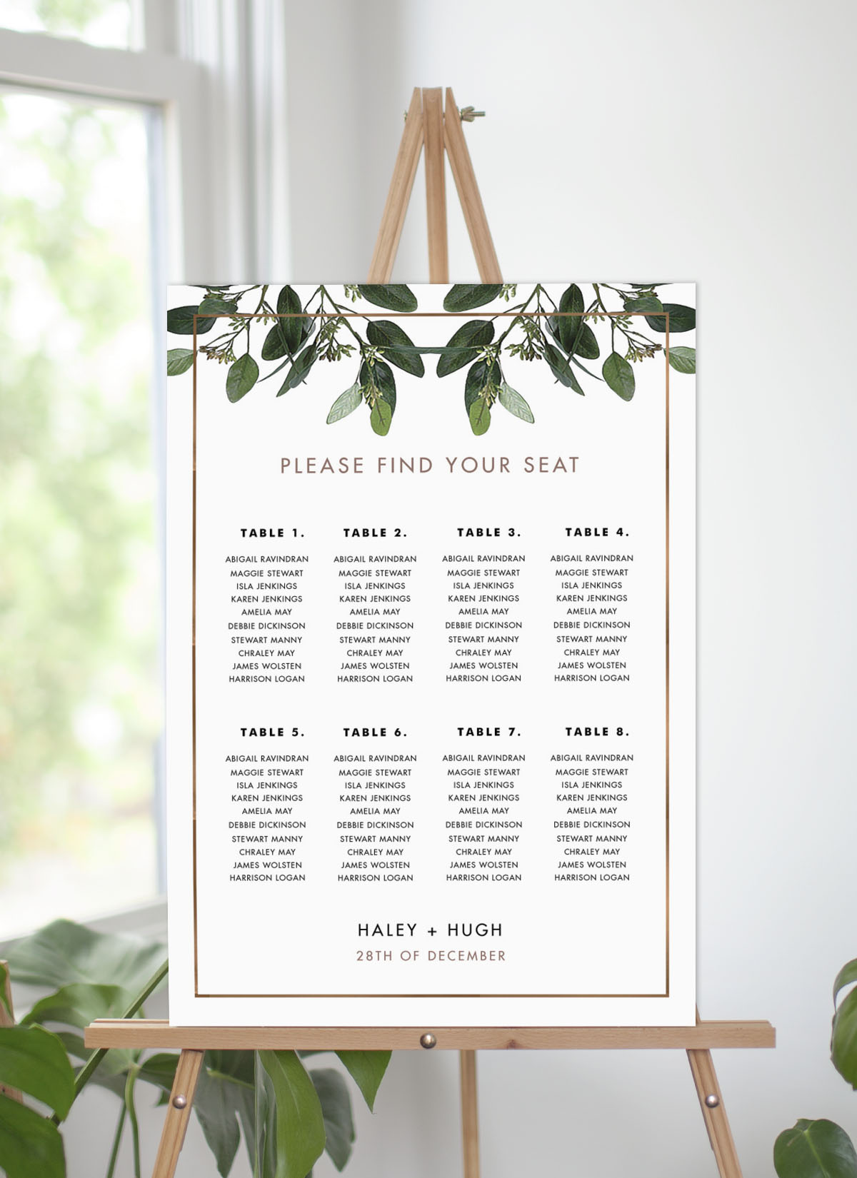 Garden Estate Seating Chart by Haley J.