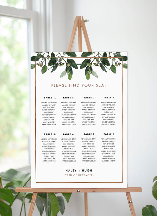 Garden Estate Seating Chart by Haley J.
