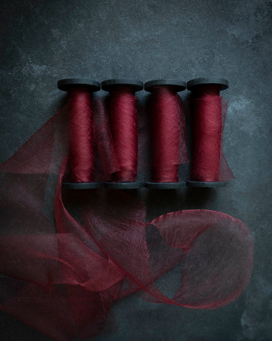 Garnet {Gossamer} Silk Ribbon