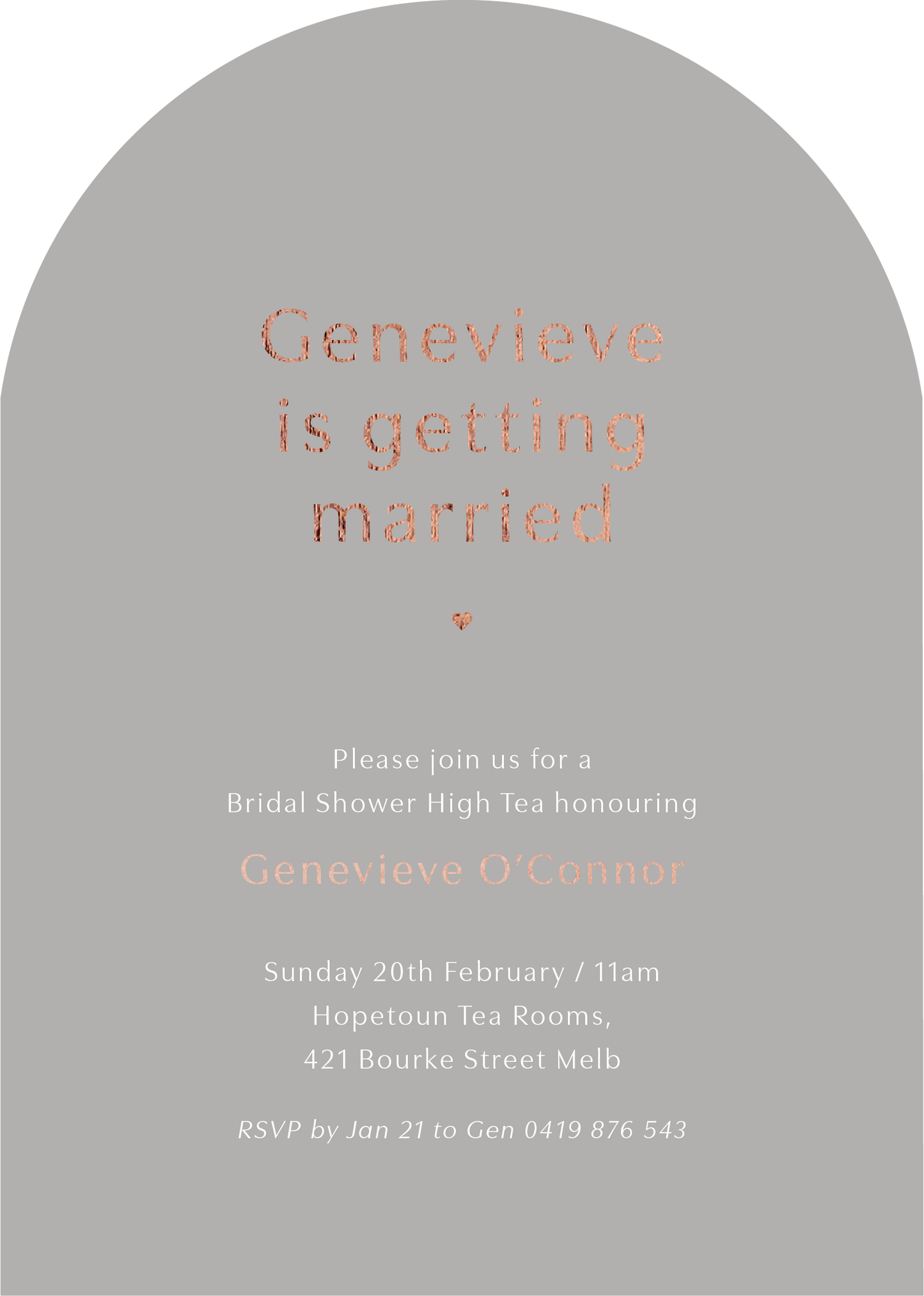 GenevieveBridal Shower Invitation by Nicole C.