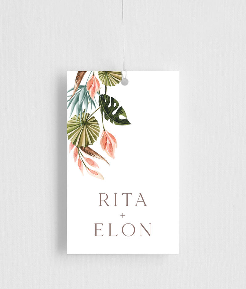 Island Breeze Favor Tag by Joy