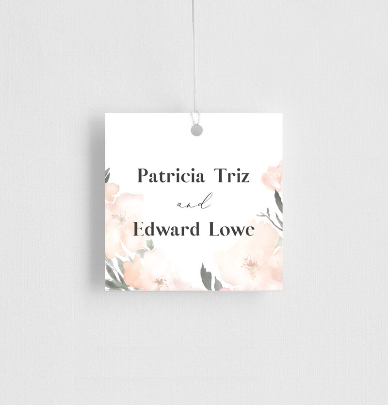 Ivory Garden Favor Tag by Joy