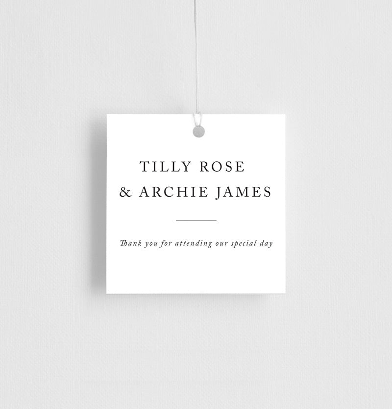 Black And White Favor Tag by Amelia S.