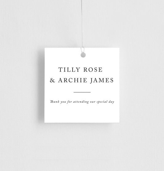 Black And White Favor Tag by Amelia S.