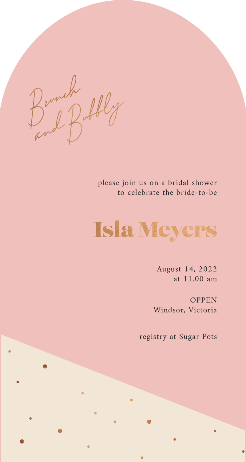 HepburnBridal Shower Invitation by Gitasya A.