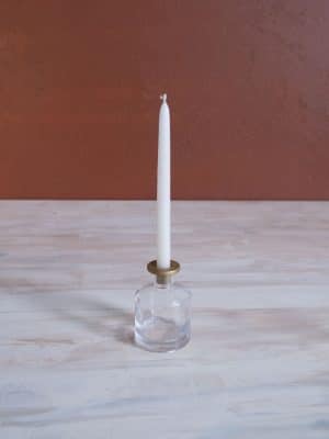 Skinny Taper Glass Candle Holder Medium
