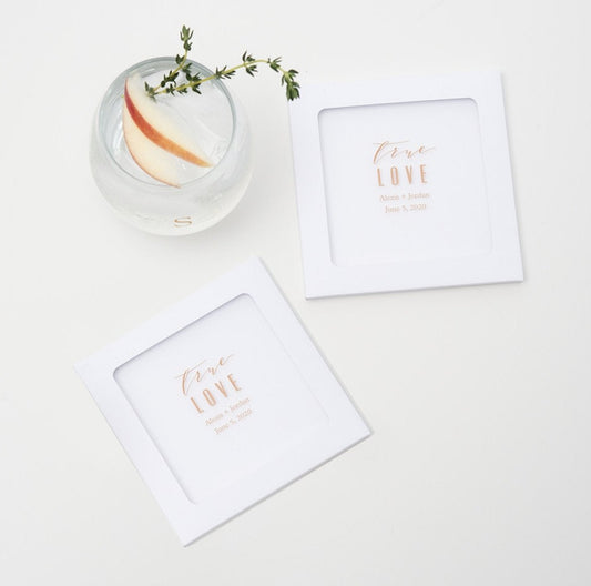Glass Wedding Coaster