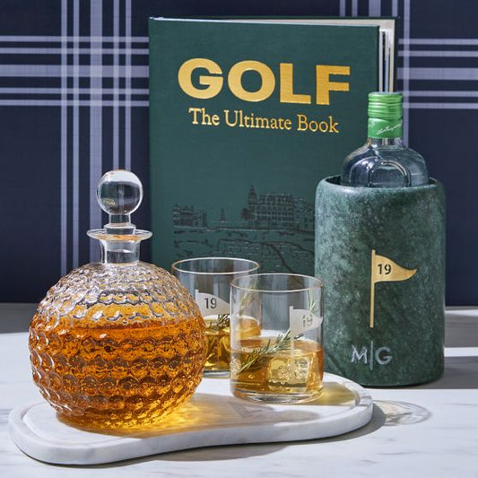 Golf Ball Decanter And Glasses Set