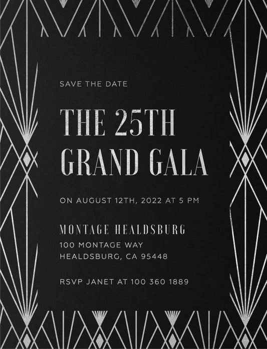Grand Gala Save The Date Cards by Inggrid H.