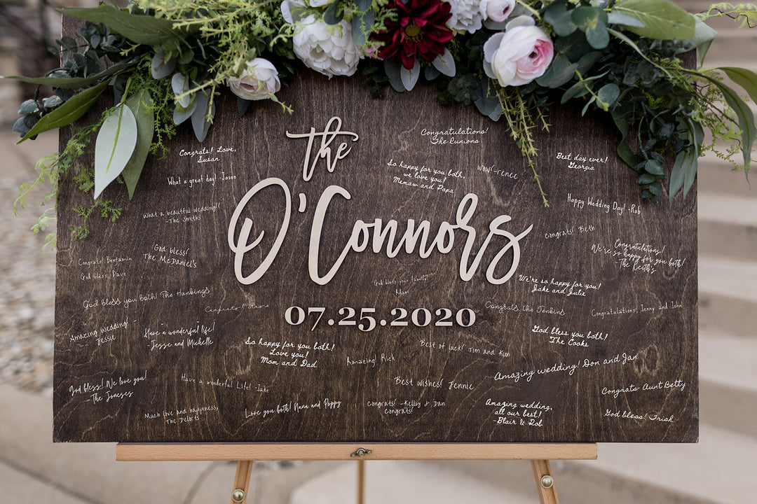 3D Square Alternative Guestbook Sign