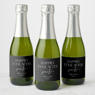 Happily Ever After Party Wedding Reception Sparkling Wine Label