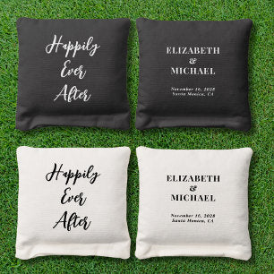 Happily Ever After Wedding Cornhole Bags