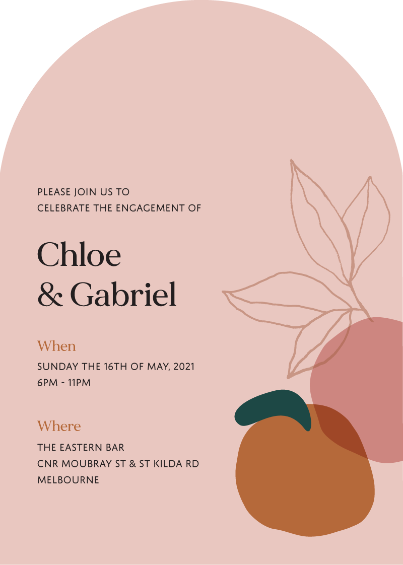 Harvest Engagement Invitations by Haley J.