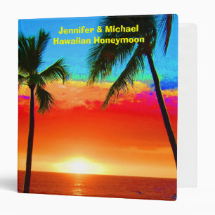Hawaiian Honeymoon Photo Album 3 Ring Binder