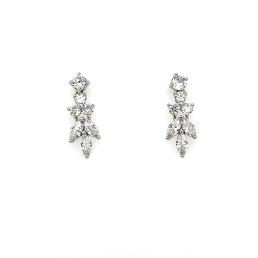 Dainty Cz Drop Earrings Style No. E192