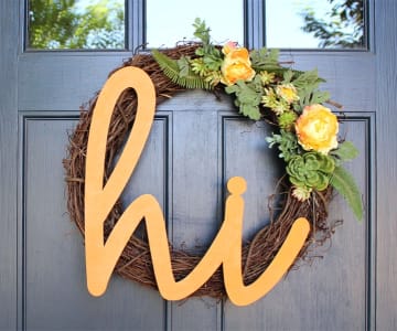 Hi Script Wood Letters