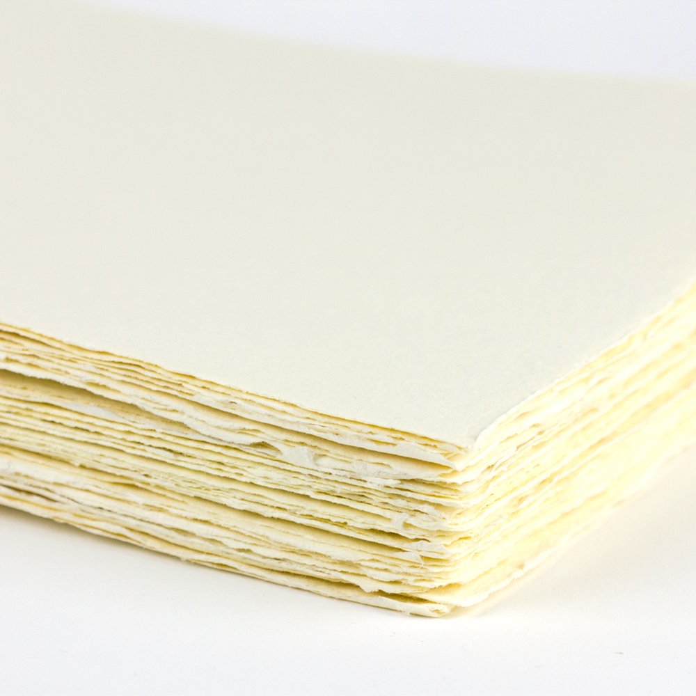 Cream Handmade Paper Bulk {Hmp - B - (Size) Cream}