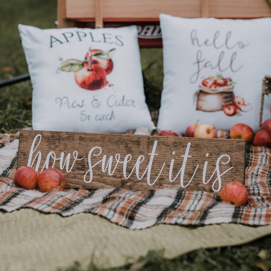 Rustic Wedding Sign Wood "œHow Sweet It Is"� Dessert Table Sign for Reception