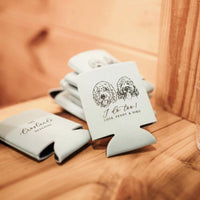 Custom Illustrated Dog Can Holder for Weddings