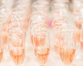 Escort Cards, Laser Cut, Etched Acrylic Stirrers,Wedding Decor,Drink Stirrers, Swizzle Sticks, Gold Stir Sticks, Luxury Wedding, 1 Sample