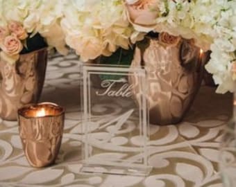 Table numbers. wedding table numbers, acrylic table numbers, wedding signs, acrylic wedding signs, wedding signs, acrylic