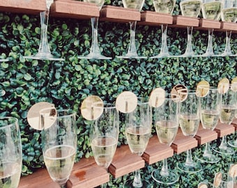 Acrylic Custom Name tags,champagne wall, Acrylic Personalized Drink Stirrer, Place Setting, Engraved Place Card,Acrylic Place Cards