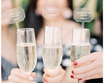 50 Custom Personalized Stirrers, Stirrer wedding, Wedding Drink Charms,Drink Names,Cocktail Tags, seating chart drink stirrers, Name tags
