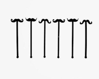 Mustache Swizzle Sticks,Gift,Drink Stirrer,Wedding,Bachelor Party,Engagement Party,Stir Sticks,Bar,Gifts for him,drink stir,hipster, 50 PK
