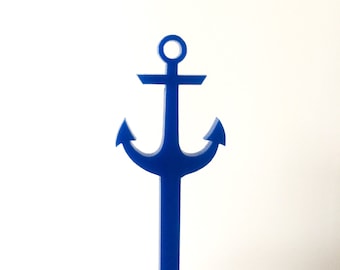 Anchor Drink Stirrer,anchor decor,nautical Wedding Shower,Nautical,anchor Swizzle Sticks,party decor,beach wedding,Acrylic,Laser Cut,50 Pack
