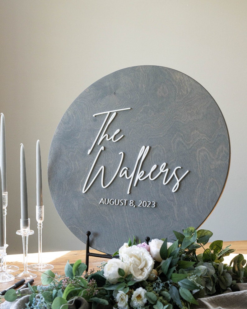 Guest Book Alternative - Custom Wedding Guest Book Decor - Layered Wood Wedding Sign - New Home gift