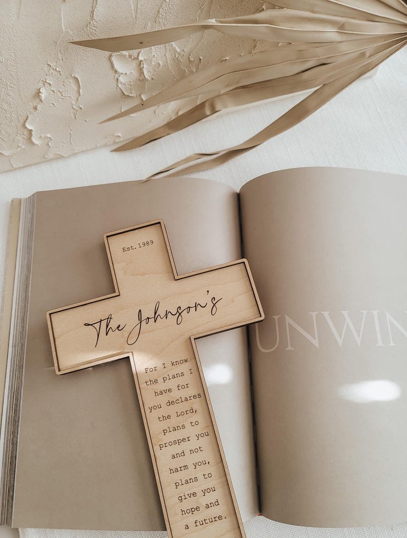 Personalized Christian Wedding Cross: Engraved Christian Gifts
