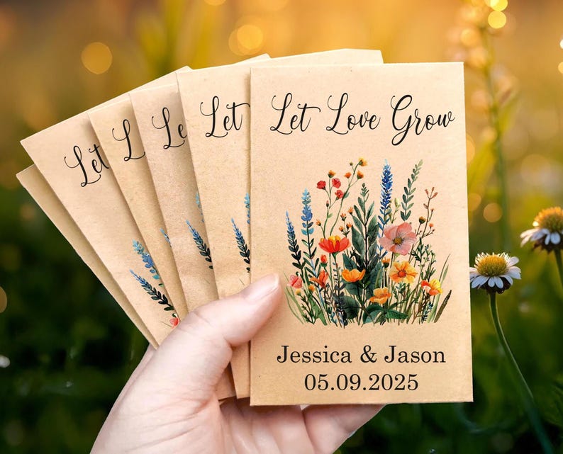Eco-Friendly Wedding Favors: Wildflower Seeds - Let Love Grow