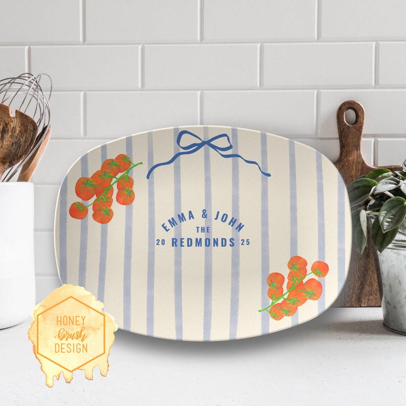 Custom Wedding Plate: Personalized Wedding, Gift for Engaged Couple, Gifts for Bridal Shower, Custom Wedding Gift