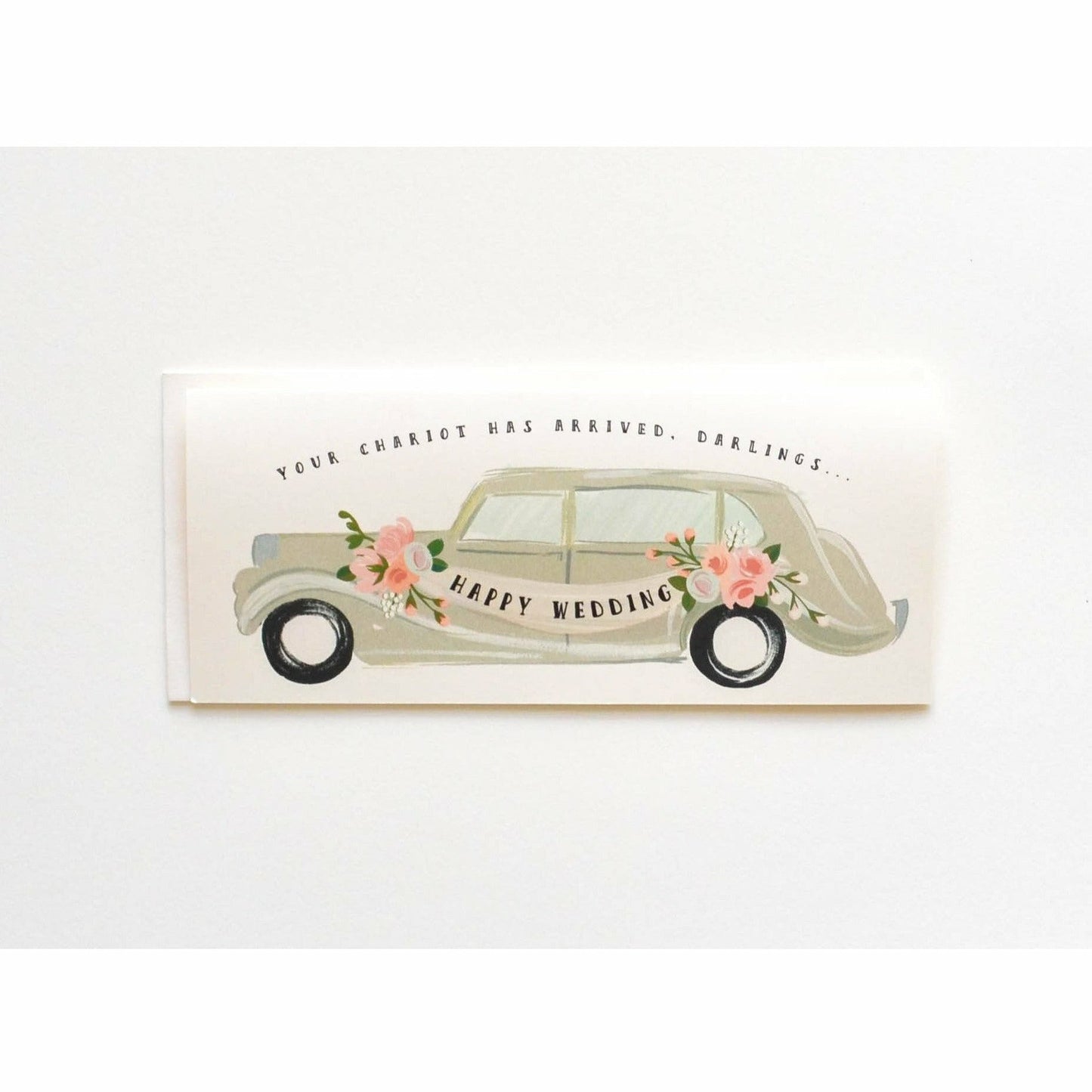 Happy Wedding Chariot has arrived Card