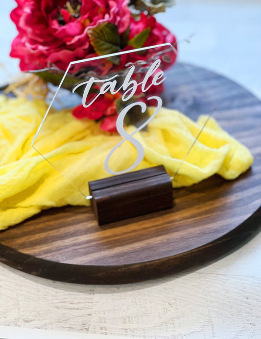 Clear Hexagon Acrylic Wedding...