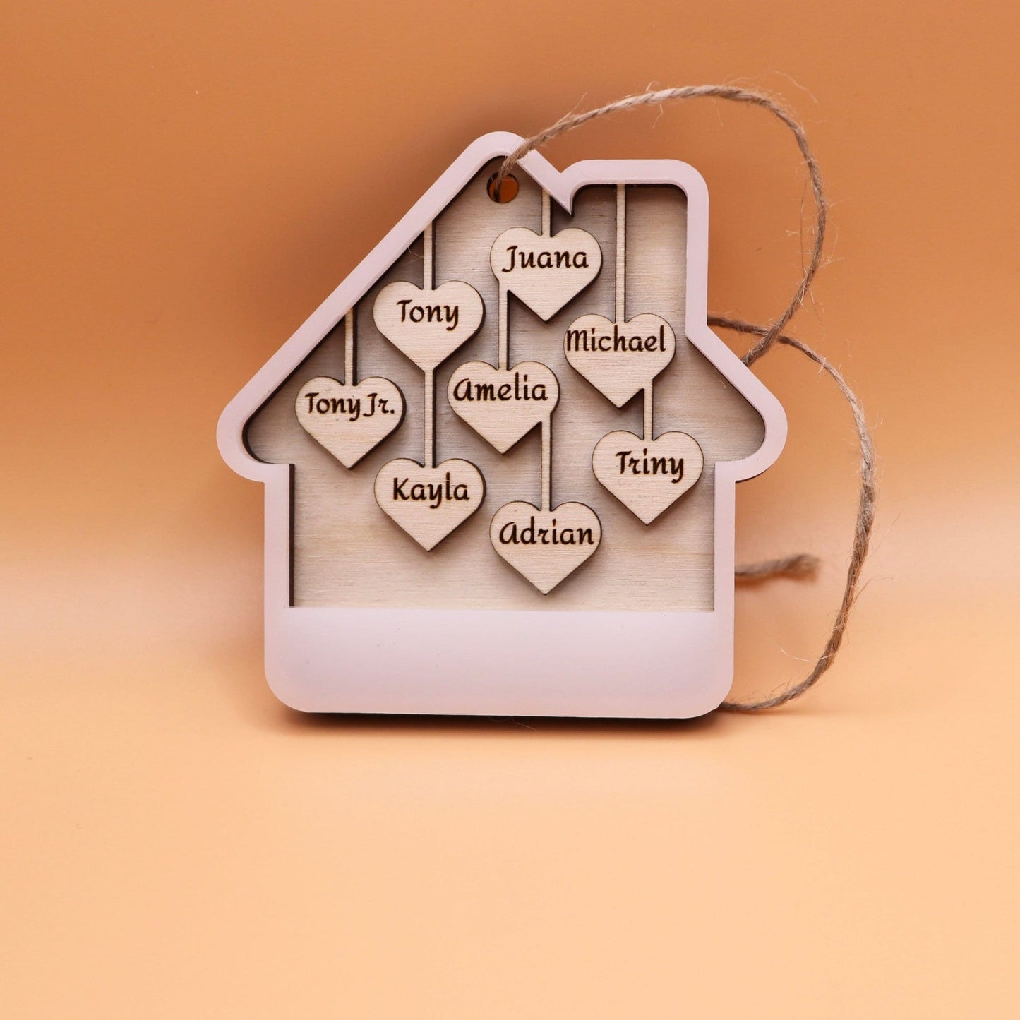 Family Name Ornament- Customized House Decor