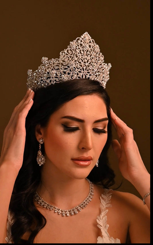 Queen Sophia Swarovski Gorgeous Bridal Or Special Occasion Crown