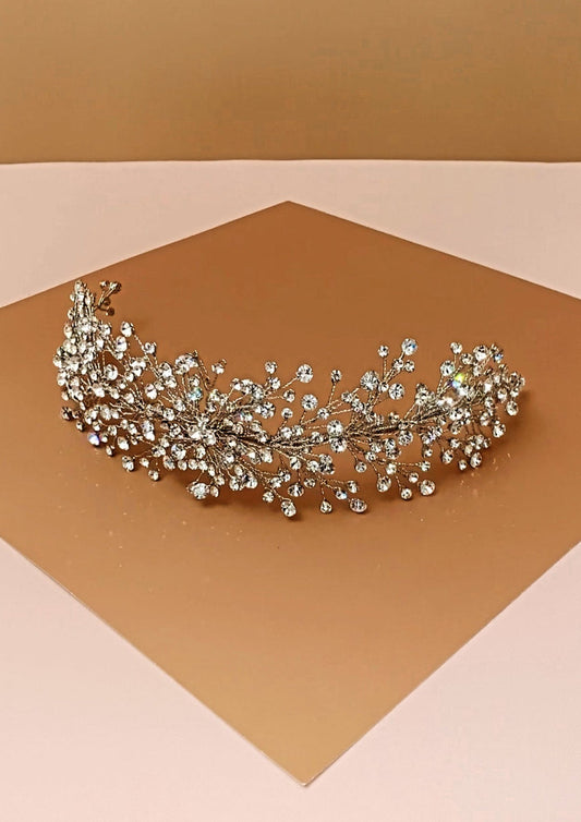 Brielle Swarovski Bridal Headpiece With Stunning Shine