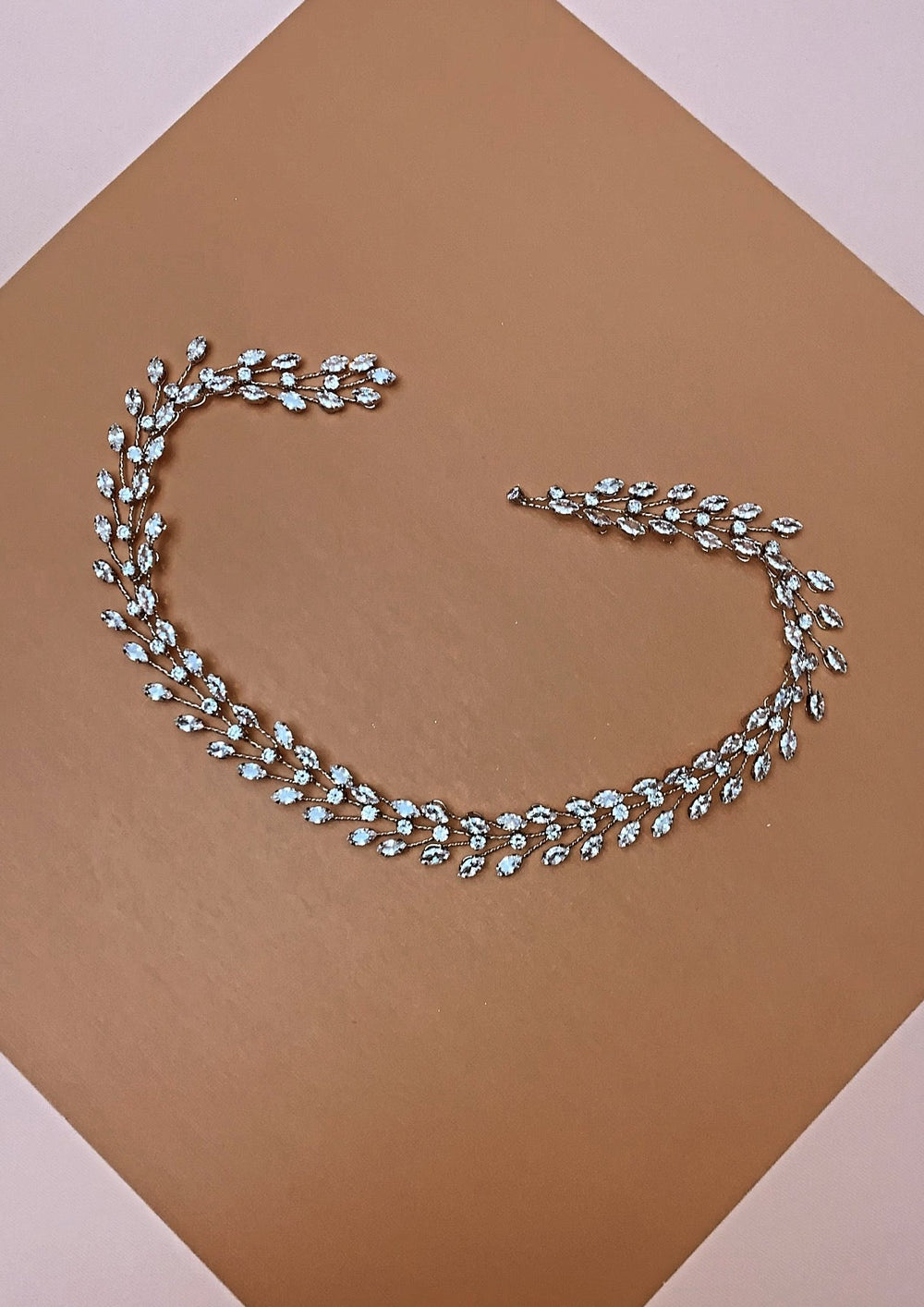 Arya Swarovski Bridal Headband, Wedding Headpiece