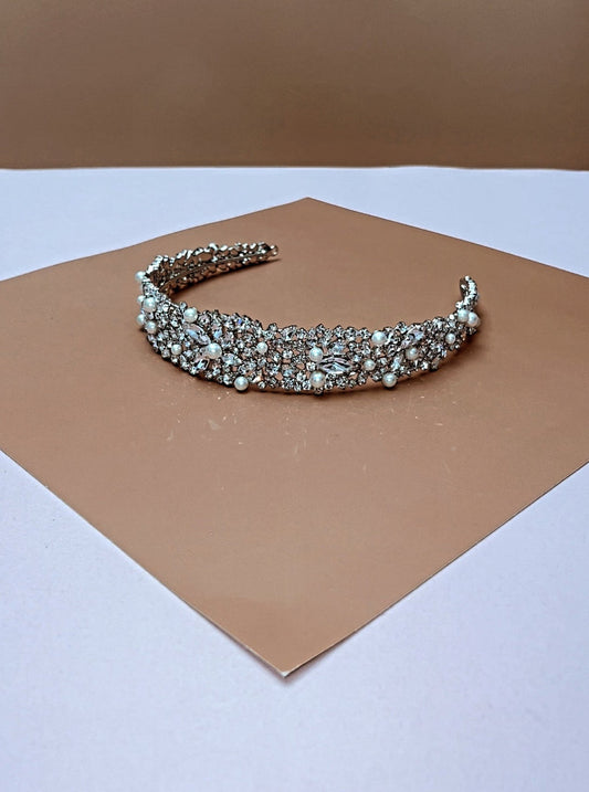 Natali-Pearls Bridal Headpiece