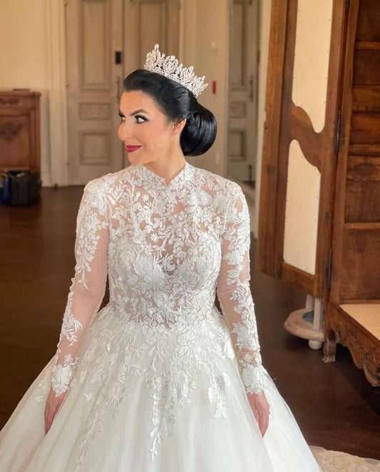 Royale Luxurious Wedding Full Crown For A Queen - Royal Wedding