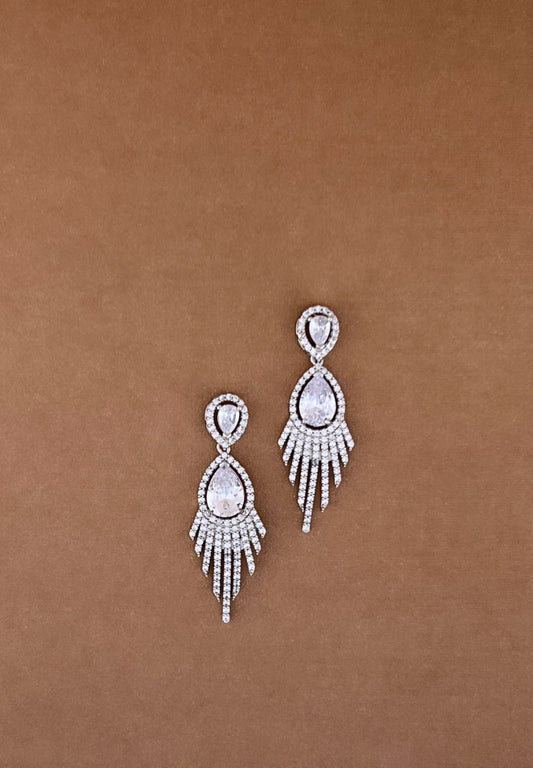 Kia Earrings With Cubic Zirconia Crystals