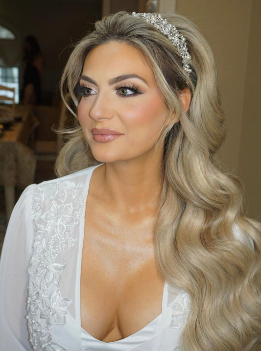 Natalia-Pearls Swarovski Bridal Headpiece