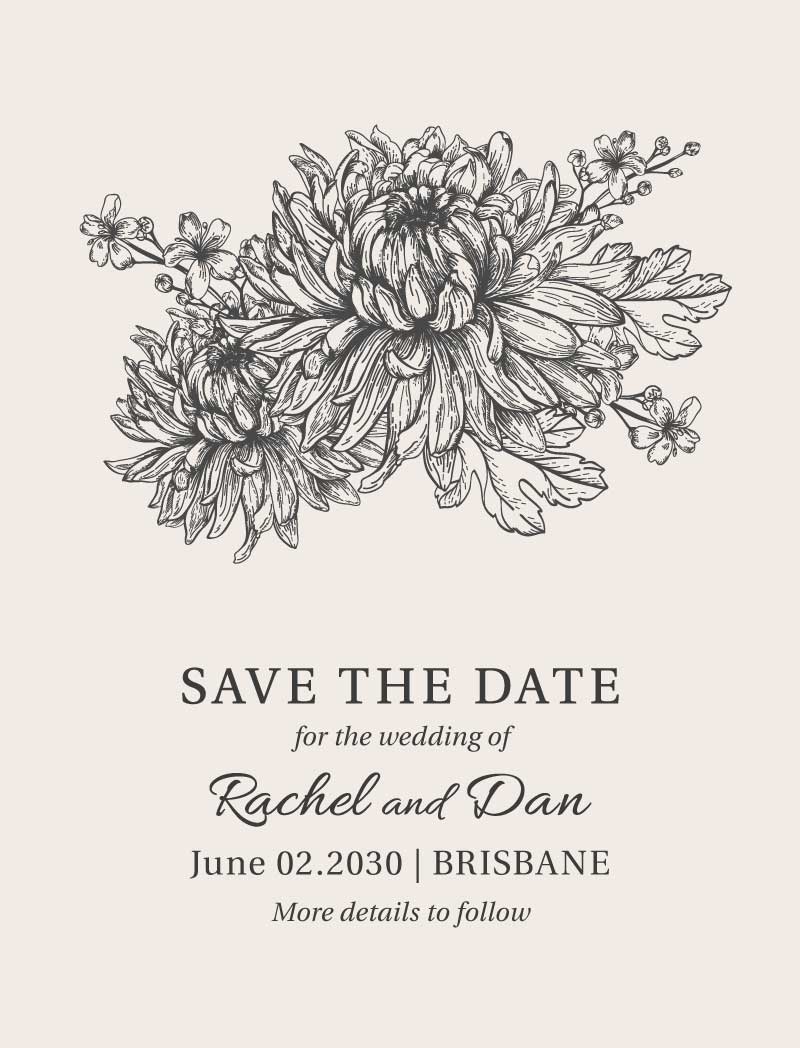 Bluemchen Save The Date Cards by Stefan A.