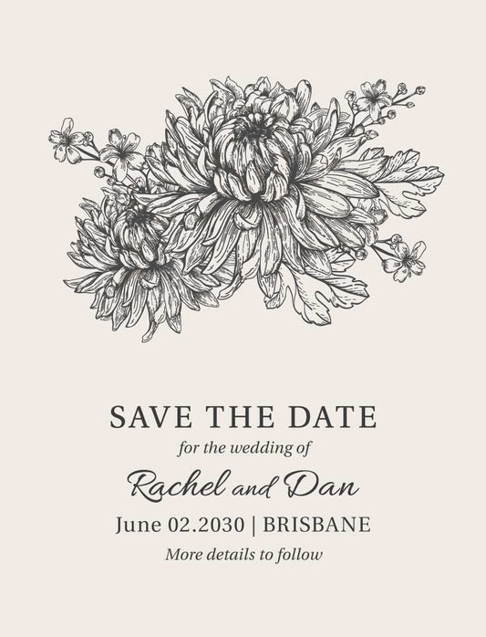 Bluemchen Save The Date Cards by Stefan A.