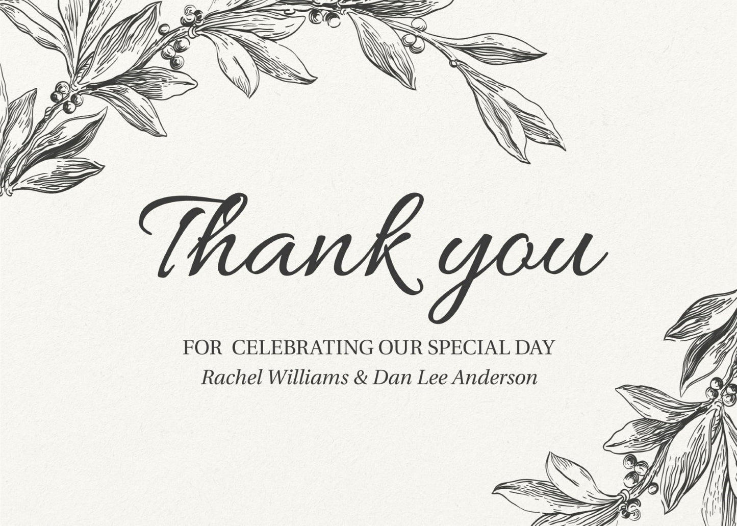 Bluemchen Thank You Card by Stefan A.