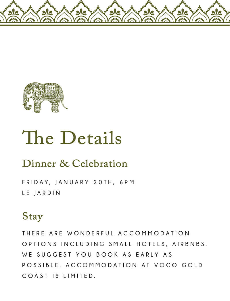 Royal Wedding Information Card by Inggrid H.